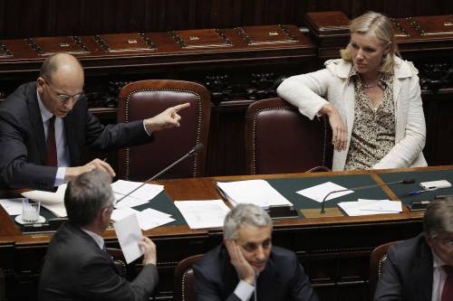 Il premier Enrico Letta e il ministro dello Sport Josefa Idem