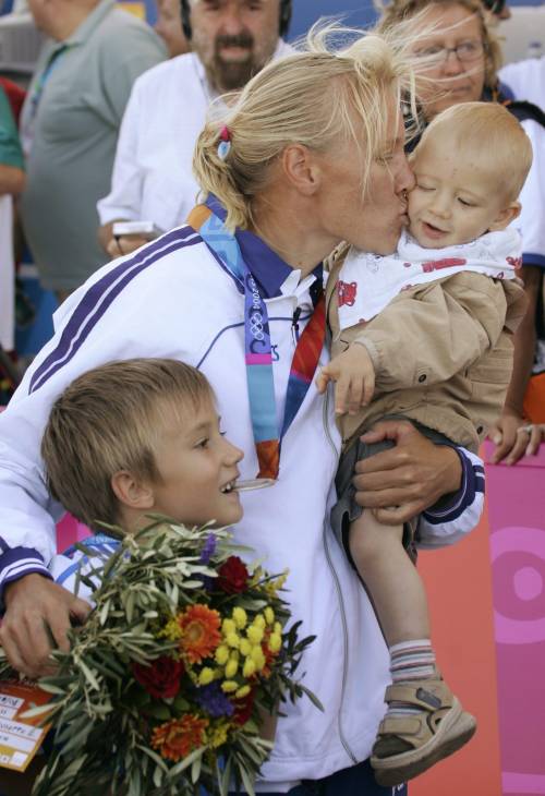 Josefa Idem medaglia d'argento alle Olimpiadi del 2004