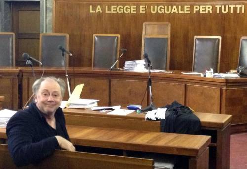 Lele Mora in tribunale a Milano