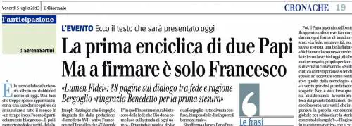 L'enciclica a quattro mani: "La fede non è arrogante"