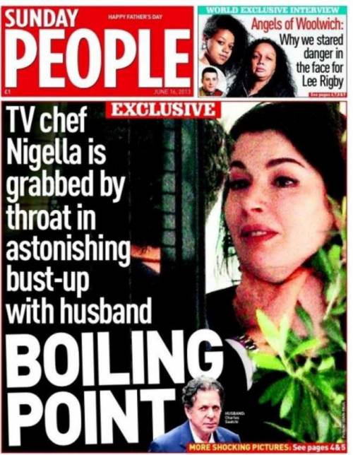 La copertina di People che incastra Charles Saatchi