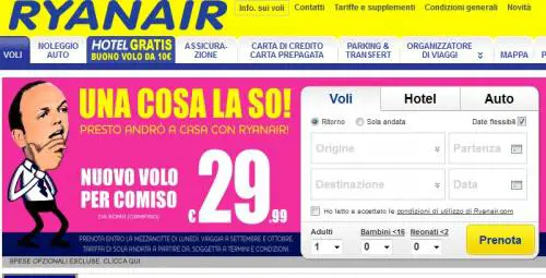 La Ryanair usa Alfano per i suoi spot