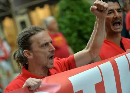 Manifestazione indetta dalla  Fiom