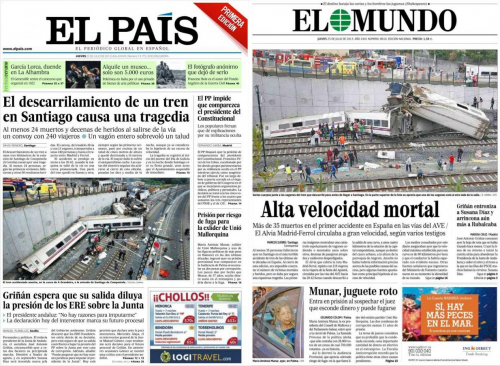 La notizia sulla stampa spagnola