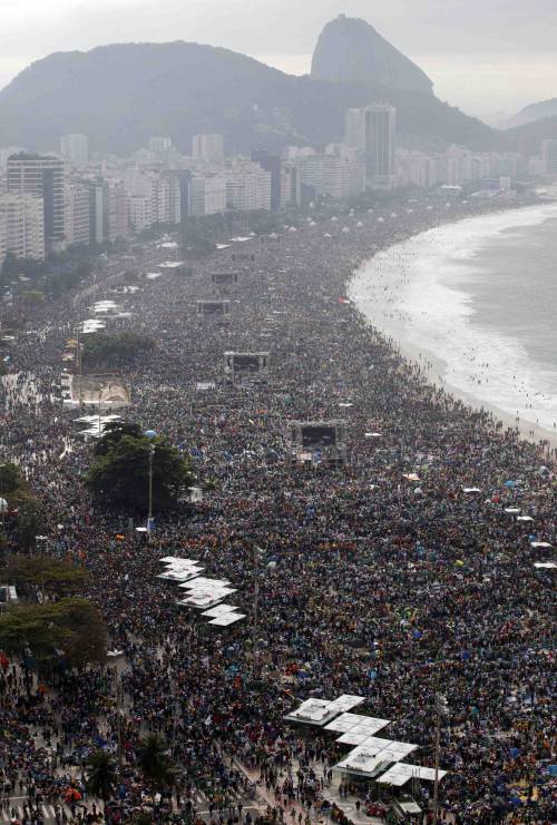 Copacabana, 3milioni per Papa Francesco