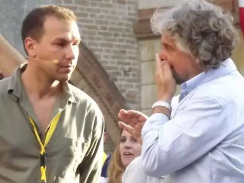 Pietro Vandini con Beppe Grillo