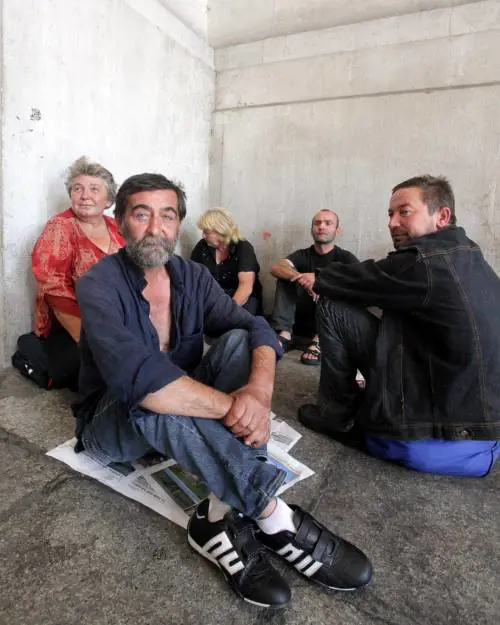 Mendicanti e senzatetto È la stazione degli ultimi