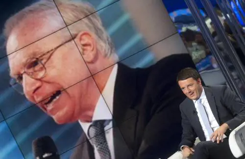 Il sindaco di Firenze, Matteo Renzi, a "Porta a Porta"