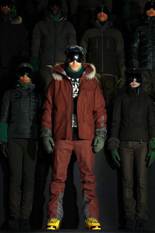 Uno momento della presentazione della collezione autunno/inverno 2013 di Moncler Grenoble