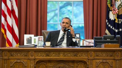 2013 - Barack Obama telefona al presidente iraniano Rohani