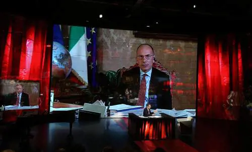 Enrico Letta a Che tempo che fa