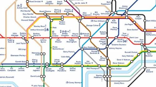 La metro londinese festeggia usando i nomi di calciatori