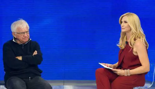 Don Mazzi e la conduttrice Lorella Cuccarini