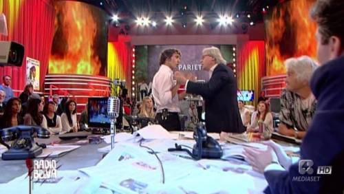 "Radio Belva" come uno zoo Stoppato il talk di Cruciani