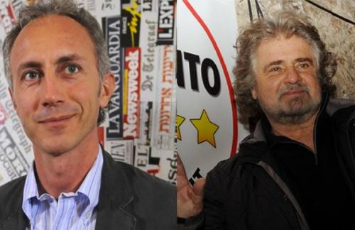 Fuoco amico su Grillo: Travaglio lo scarica e un senatore lo caccia