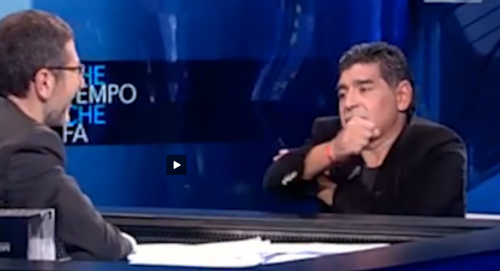 Maradona: "Voglio vedere la Loren e capire come ha sconfitto il fisco"