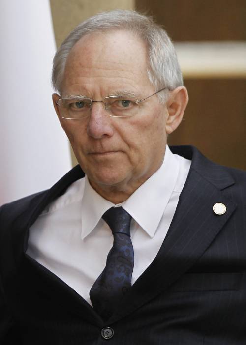 Il ministro delle Finanze tedesco Wolfgang Schauble