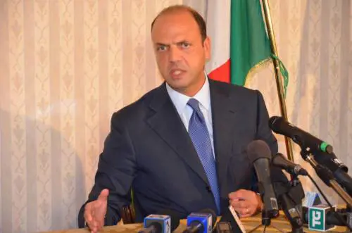 Il ministro dell'Interno Angelino Alfano