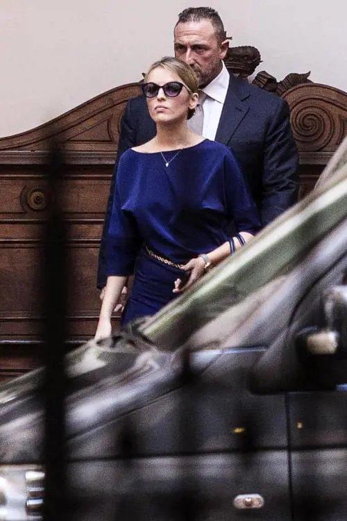 La fidanzata di Silvio Berlusconi, Francesca Pascale, a Palazzo Grazioli
