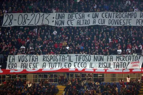 Milan, Lazio, Parma e il weekend degli striscioni