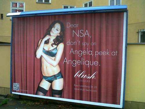 Berlino, una pubblicità sfotte l'Nsa "Spiate le modelle, non la Merkel"