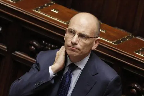 Il premier Enrico Letta alla Camera