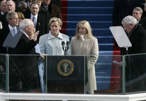 Dick Cheney e le figlie Mary e Liz