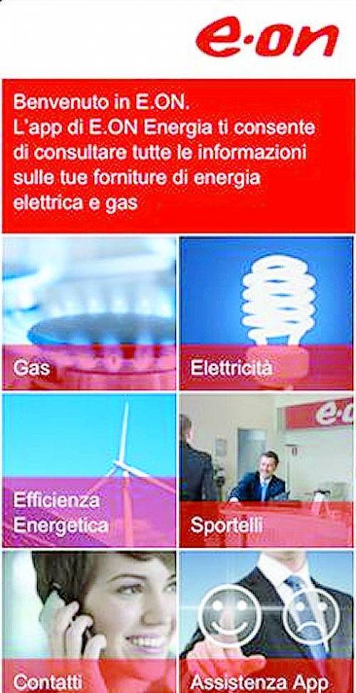 E.ON, bolletta sotto controllo con la nuova «app» mobile