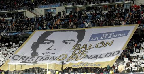 Il Bernabéu in piedi per Cristiano Ronaldo