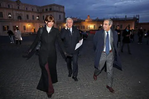 Annamaria Bernini, Paolo Romani e Maurizio Gasparri al Quirinale