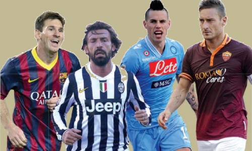 Messi, Pirlo, Hamsik e Totti quando il genio spegne la luce