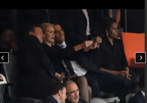 La gaffe di Obama alla commemorazione di Mandela