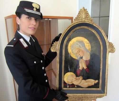 Dipinto del '400 recuperato dai Carabinieri 43 anni dopo il furto