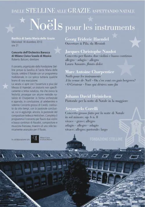 Dalle Stelline alle Grazie, concerto di Natale e mostre