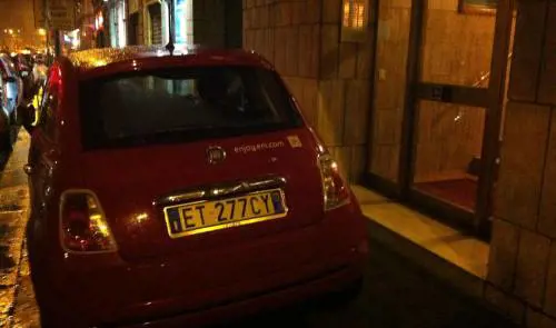 Car sharing con l'incubo della multa