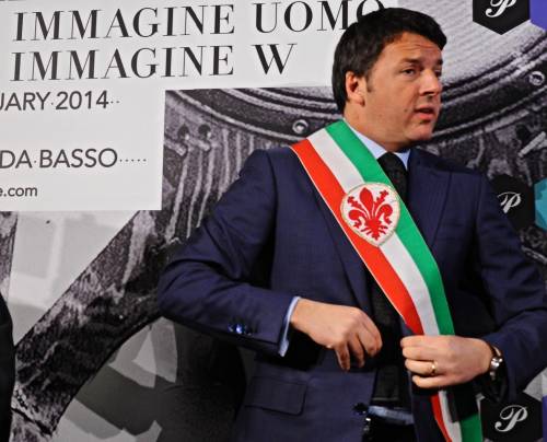 Il segretario del Pd Matteo Renzi all inaugurazione di Pitti Uomo
