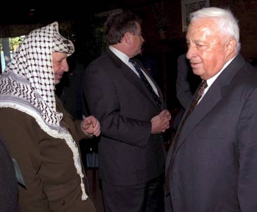 Arafat e Sharon (21 ottobre 1998)