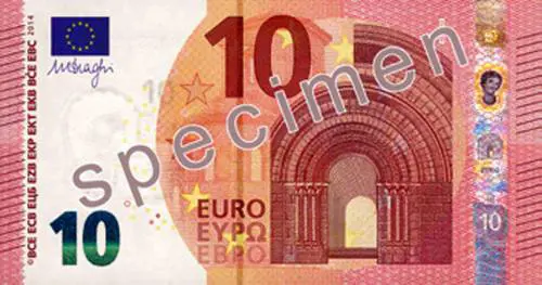 La nuova banconota da 10 euro