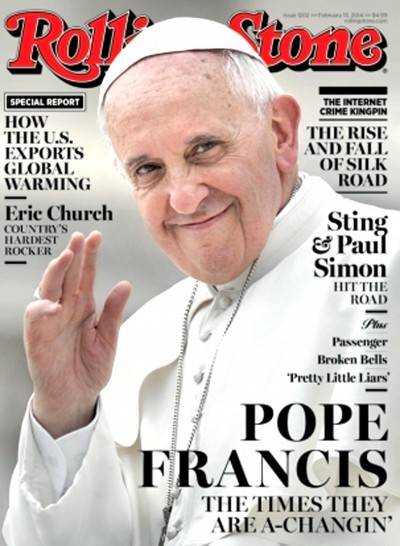 Papa Francesco finisce sulla copertina di Rolling Stone