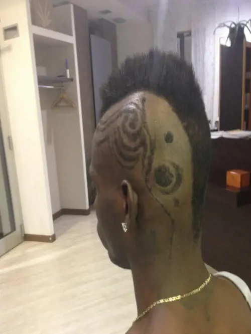 Balotelli, nuova cresta ancora più elaborata