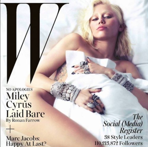 Miley Cyrus biondissima per W Magazine