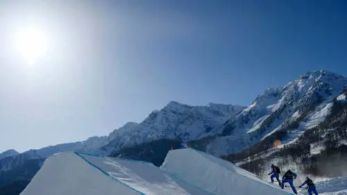 La preparazione delle piste di Krasnaya Polyana per i Giochi di Sochi