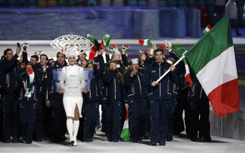 La delegazioni italiana a Sochi