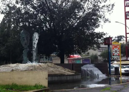 Il monumento ai martiri delle foibe imbrattato a Roma Laurentina