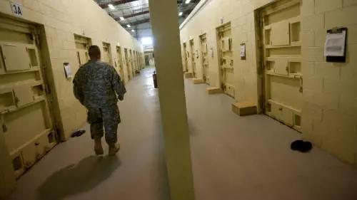 Una foto del carcere di Parwan, vicino alla base di Bagram