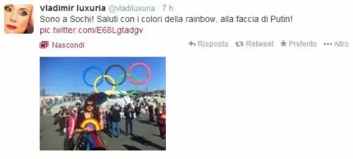 Luxuria in manette a Sochi: "Aveva una bandiera pro gay". Rilasciata dopo alcune ore