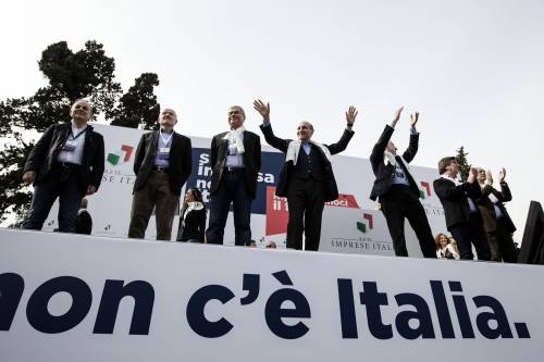 La manifestazione degli imprenditori a Roma