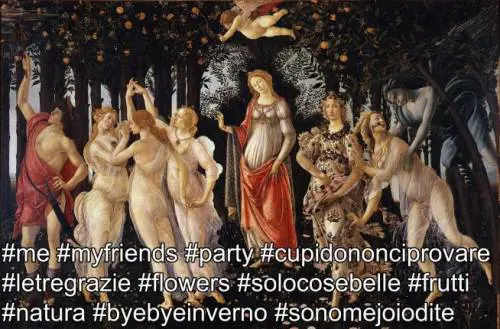 Se i quadri avessero Instagram: gli hashtag più divertenti