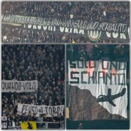 Striscioni su Superga, denunciati tre ultras della Juventus