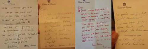 I "pizzini" tra Renzi e il grillino